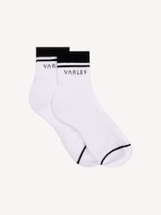 Varley White Lenni Half Crew Socks - Image 1 of 2