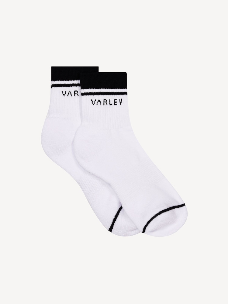 Varley White Lenni Half Crew Socks - Image 1 of 2