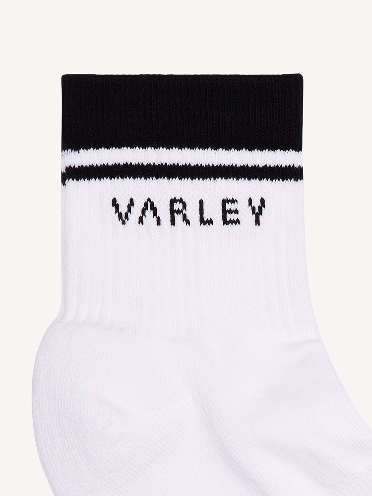 Varley White Lenni Half Crew Socks - Image 2 of 2