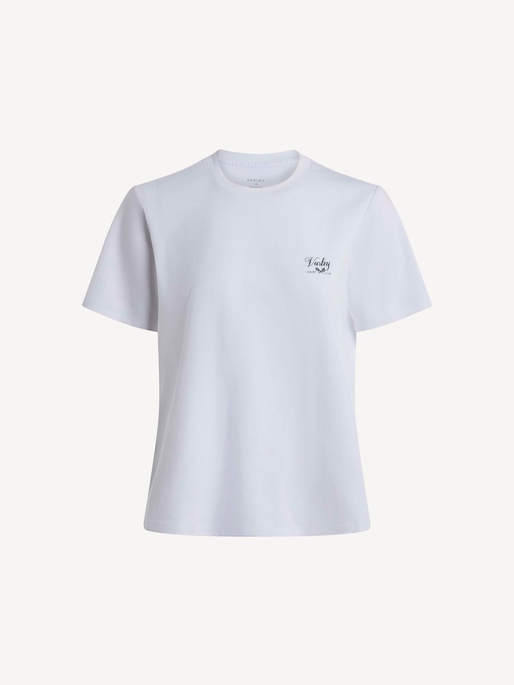 Varley White Mattie Branded T-Shirt - Image 7 of 7