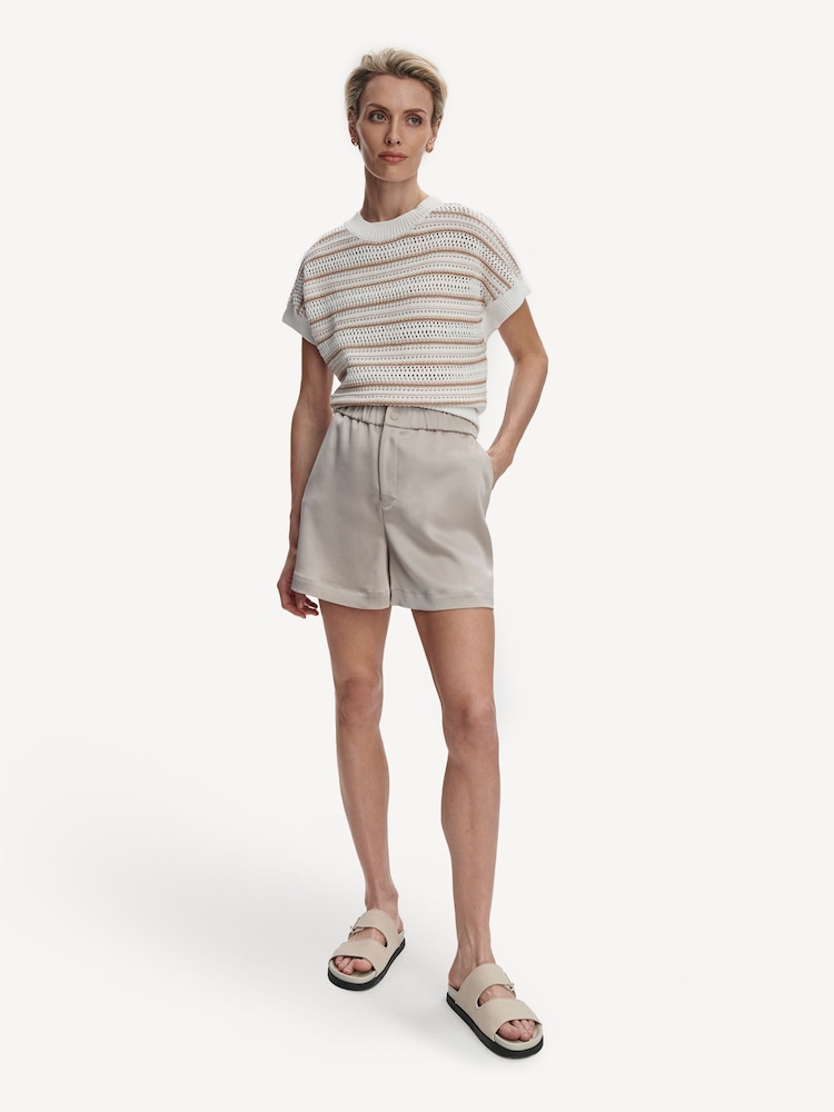 Varley Silver Sarka High Rise Shorts - Image 1 of 7
