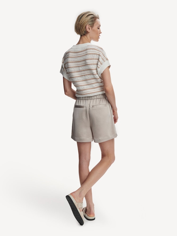 Varley Silver Sarka High Rise Shorts - Image 2 of 7