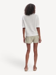 Varley White Ellie Knit Shirt - Image 2 of 6