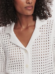 Varley White Ellie Knit Shirt - Image 5 of 6