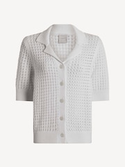 Varley White Ellie Knit Shirt - Image 6 of 6