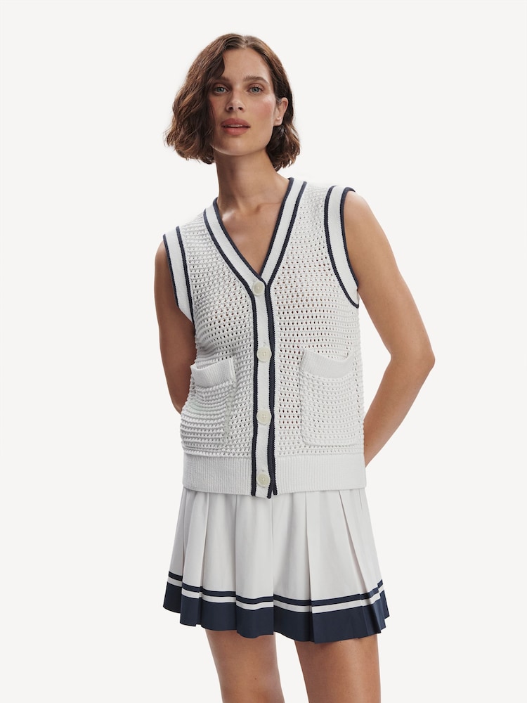 Varley White Leilani V-Neck Tank - Image 1 of 7