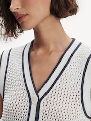 Varley White Leilani V-Neck Tank - Image 6 of 7