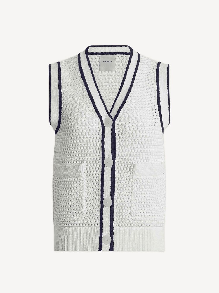 Varley White Leilani V-Neck Tank - Image 7 of 7