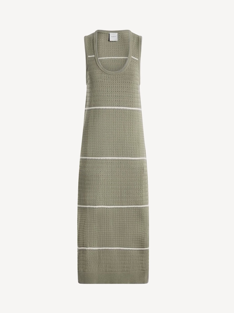 Varley Green Scott Scoop Neck Midi Dress - Image 4 of 4 Varley Green Scott Scoop Neck Midi Dress - Image 4 of 4