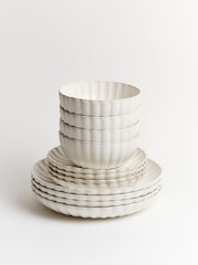 Sixty3 Styled Ombre White Set of 4 Daphne Bowls - Image 4 of 7