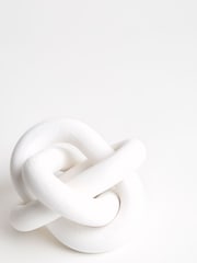 Sixty3 Styled Whitewash Octavia Knot Ornament - Image 4 of 4