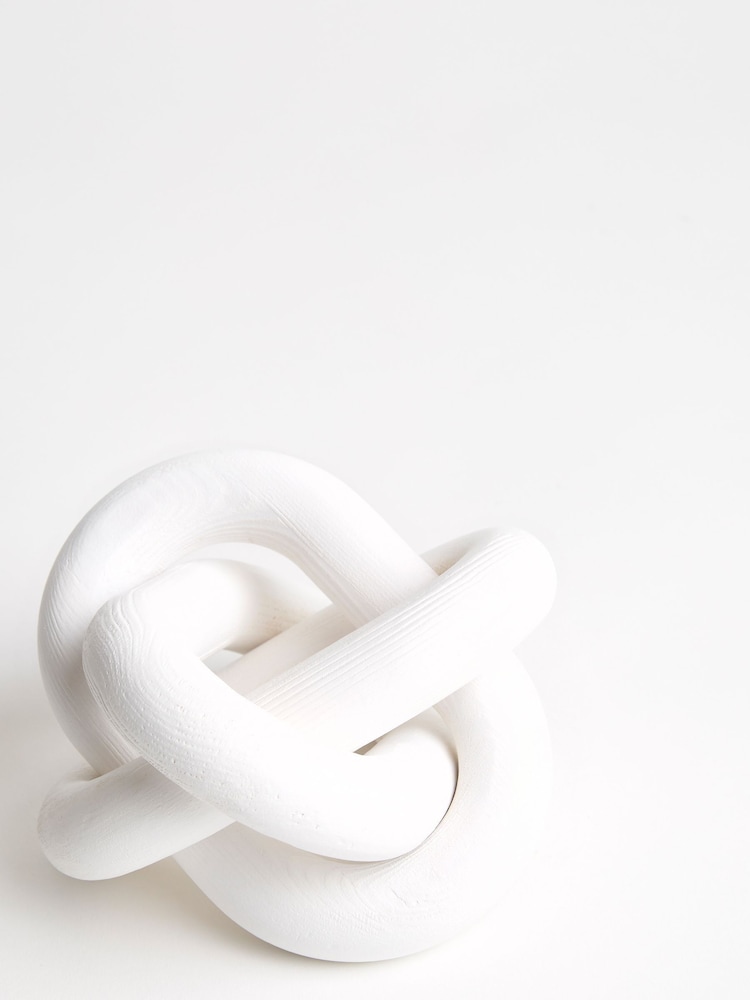 Sixty3 Styled Whitewash Octavia Knot Ornament - Image 4 of 4