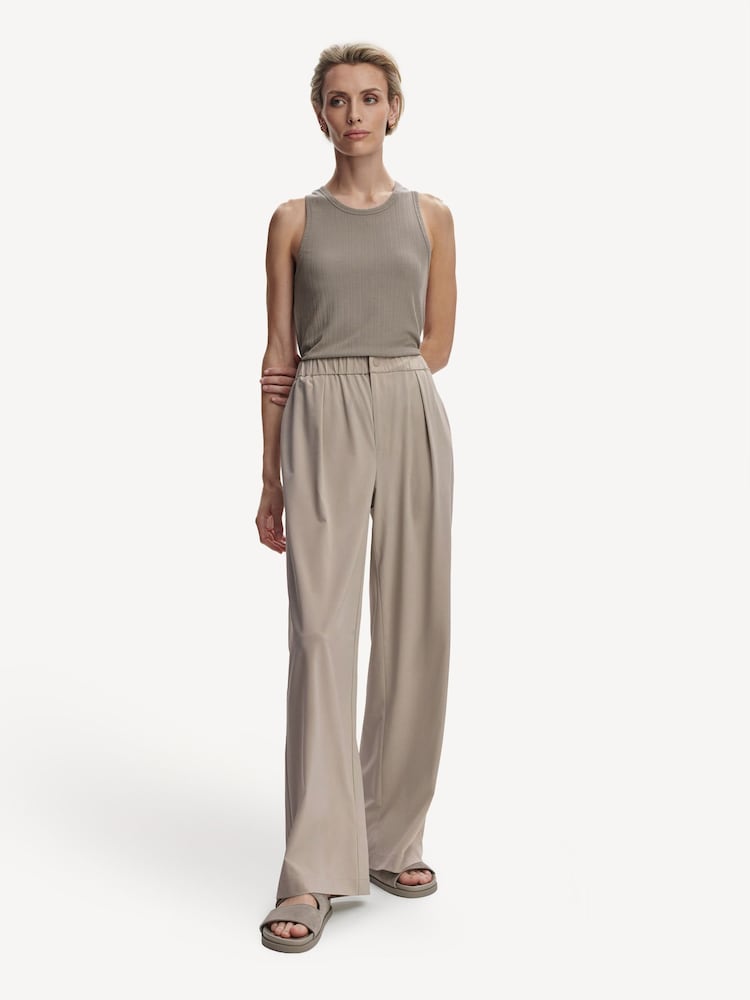 Varley Cream Kayson Wide Leg 32 Trousers - Image 1 of 8