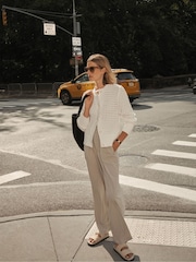 Varley Cream Kayson Wide Leg 32 Trousers - Image 2 of 8