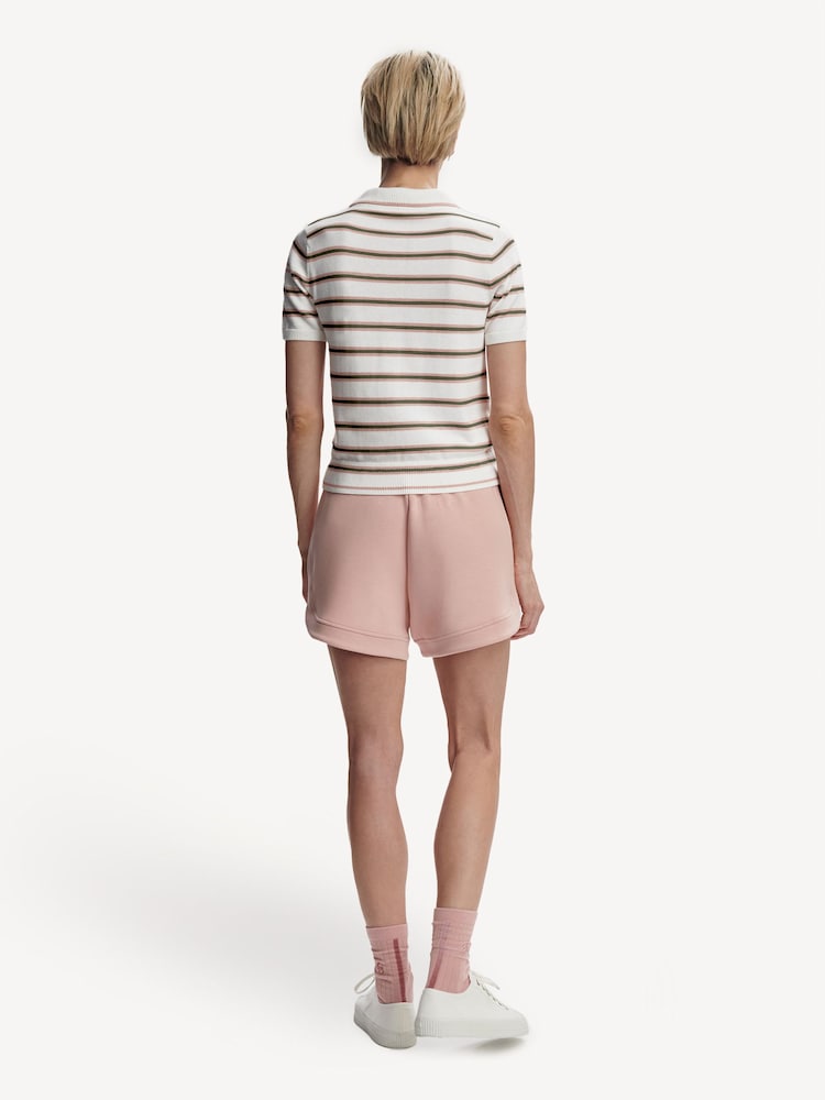 Varley White Faustine Button Neck Polo Shirt - Image 2 of 8