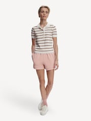 Varley White Faustine Button Neck Polo Shirt - Image 3 of 8