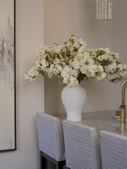 Sixty3 Styled White Elena Vase - Image 2 of 5
