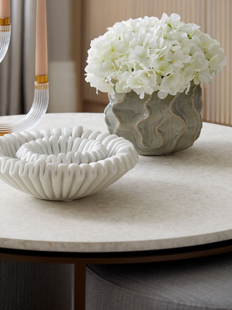 Sixty3 Styled Neutral Valencia Vase - Image 1 of 5