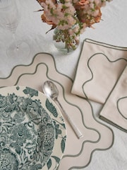 Sixty3 Styled Set of 4 Sage Napkins - Image 2 of 6