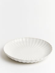 Sixty3 Styled Ombre White Set of 4 Daphne Dinner Plates - Image 5 of 6