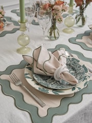 Sixty3 Styled White Set of 4 Thalia Napkin Rings - Image 1 of 6