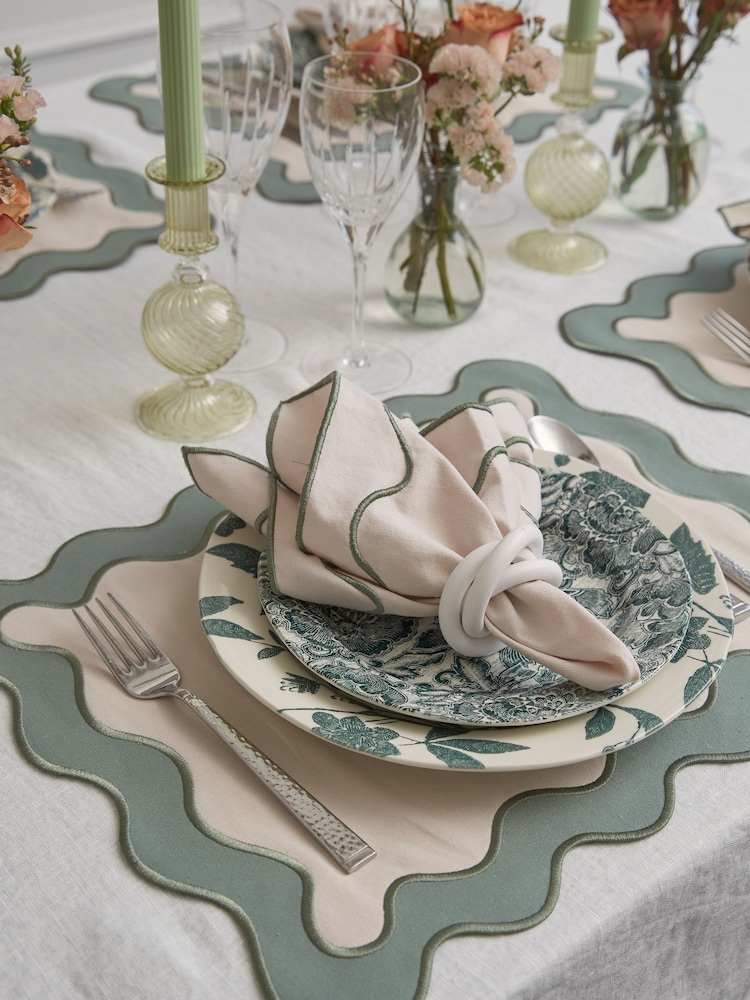 Sixty3 Styled White Set of 4 Thalia Napkin Rings - Image 1 of 6