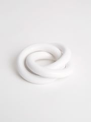 Sixty3 Styled White Set of 4 Thalia Napkin Rings - Image 5 of 6