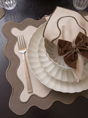 Sixty3 Styled Set of 4 Mocha Placemats - Image 1 of 6