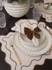 Sixty3 Styled Set of 4 Mocha Placemats - Image 2 of 6