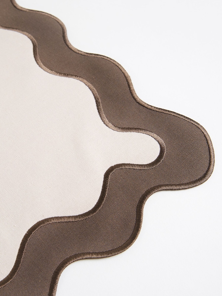 Sixty3 Styled Set of 4 Mocha Placemats - Image 6 of 6