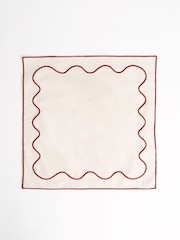 Sixty3 Styled Set of 4 Dusty Rose Napkins - Image 4 of 6