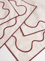 Sixty3 Styled Set of 4 Dusty Rose Napkins - Image 6 of 6