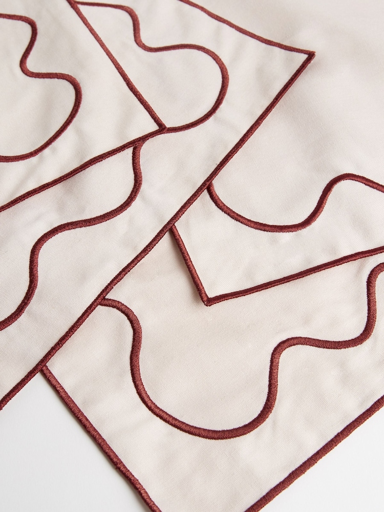 Sixty3 Styled Set of 4 Dusty Rose Napkins - Image 6 of 6