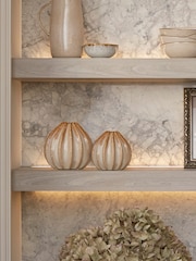 Sixty3 Styled Neutral Set of 2 Lydia Vases - Image 1 of 5