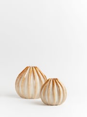 Sixty3 Styled Neutral Set of 2 Lydia Vases - Image 4 of 5