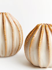 Sixty3 Styled Neutral Set of 2 Lydia Vases - Image 5 of 5