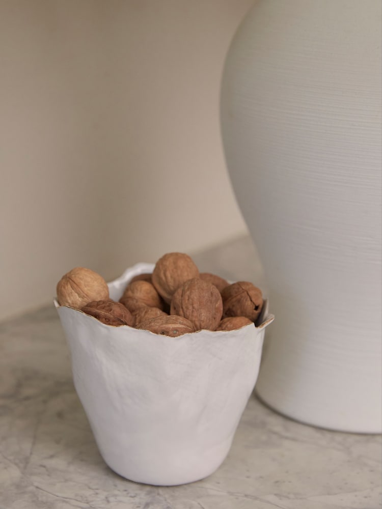 Sixty3 Styled White Estelle Vase - Image 1 of 4 Sixty3 Styled White Estelle Vase - Image 1 of 4
