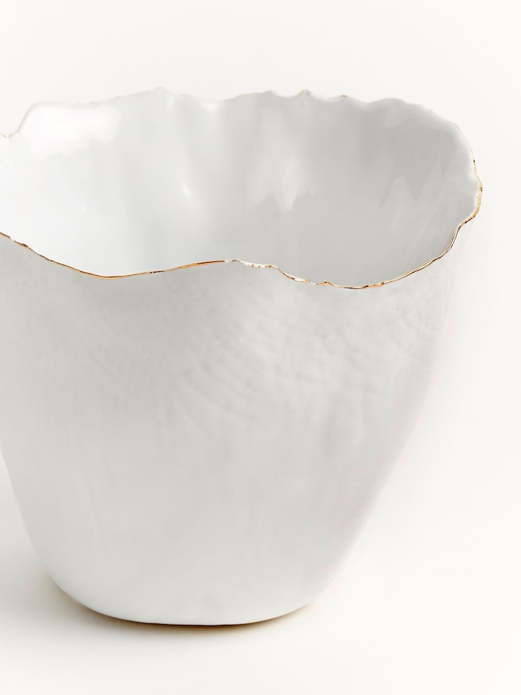 Sixty3 Styled White Estelle Vase - Image 4 of 4