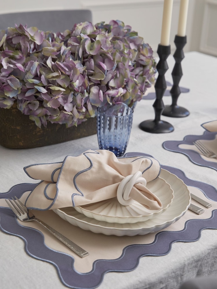 Sixty3 Styled Ombre White Set of 4 Daphne Side Plates - Image 1 of 7