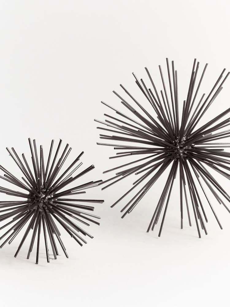 Sixty3 Styled Set of 2 Dark Bronze Arabelle Starburst Ornament - Image 4 of 4