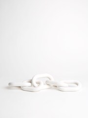 Sixty3 Styled Whitewash Octavia Chain Ornament - Image 4 of 5