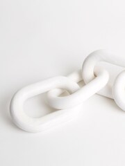 Sixty3 Styled Whitewash Octavia Chain Ornament - Image 5 of 5