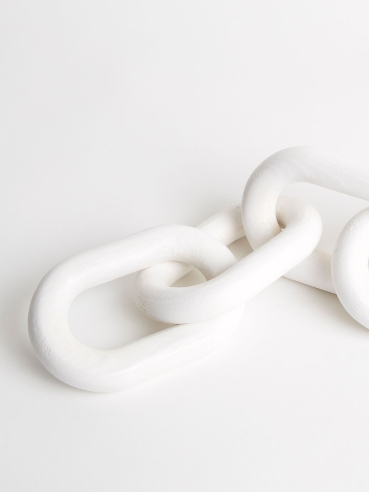 Sixty3 Styled Whitewash Octavia Chain Ornament - Image 5 of 5