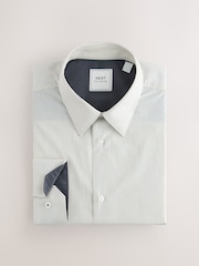 Grey Regular Fit Easy Care Single Cuff Smart Shirts 3 Pack - Image 2 of 6