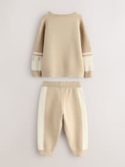 Baker by Ted Baker Colourblock Knitted Sweatshirt and Joggers Set - Image 2 of 7