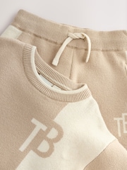 Baker by Ted Baker Colourblock Knitted Sweatshirt and Joggers Set - Image 3 of 7