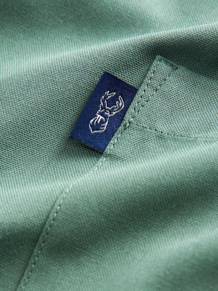 أخضر Seafoam - تلبيس قياسي - قميص أكسفورد بأزرار سهل الكي - صورة 3 من 3