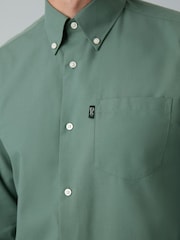 Seafoam Green Regular Fit Button Down Easy Iron Oxford Shirt - Image 4 of 8
