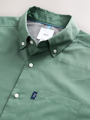 Seafoam Green Regular Fit Button Down Easy Iron Oxford Shirt - Image 7 of 8