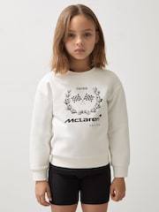 Reiss Mya McLaren F1 Team Laurel Print Sweatshirt - Imagen 4 de 7